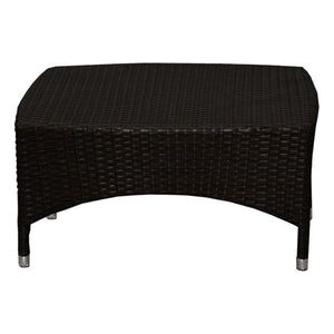 TAVOLINO BASSO VALERIA IN ALLUMINIO E POLYRATTAN SINTETICO