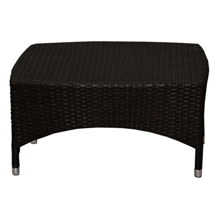 TAVOLINO BASSO VALERIA IN ALLUMINIO E POLYRATTAN SINTETICO