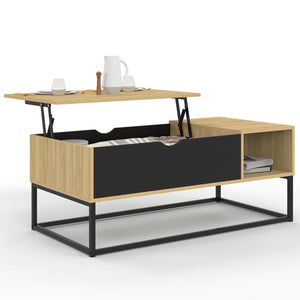 IDMarket - Tavolino BOSTON con contenitore dal design industriale