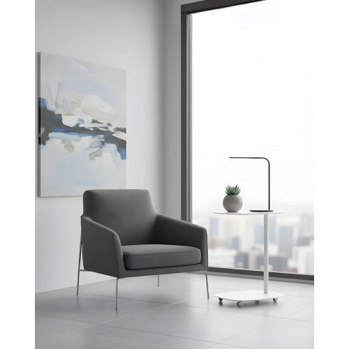 Tavolino con ruote EVI - design scandinavo, compatto, pratico e funzionale