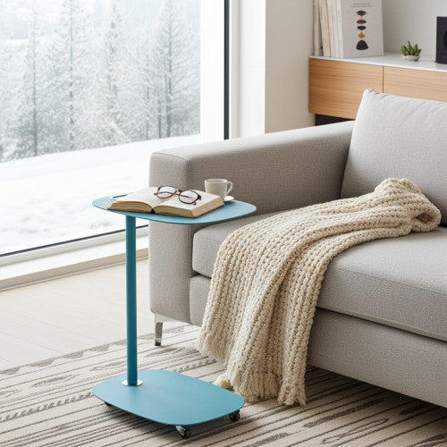 Tavolino con ruote EVI - design scandinavo, compatto, pratico e funzionale