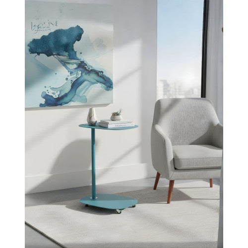 Tavolino con ruote EVI - design scandinavo, compatto, pratico e funzionale