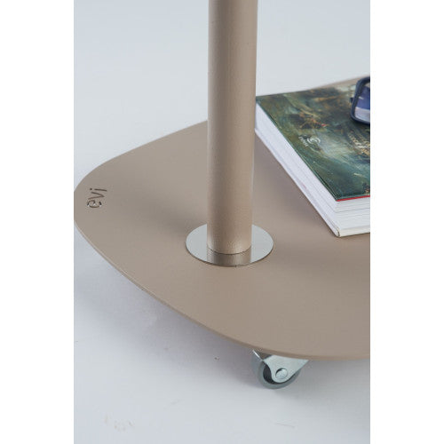 Tavolino con ruote EVI - design scandinavo, compatto, pratico e funzionale