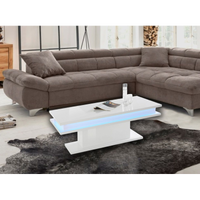 Tavolino da caffè Little Big – 100cm con LED – Bianco Lucido