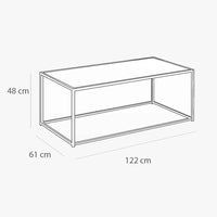 LÚZETE - TAVOLINO DA CENTRO BIANCO SWINDON