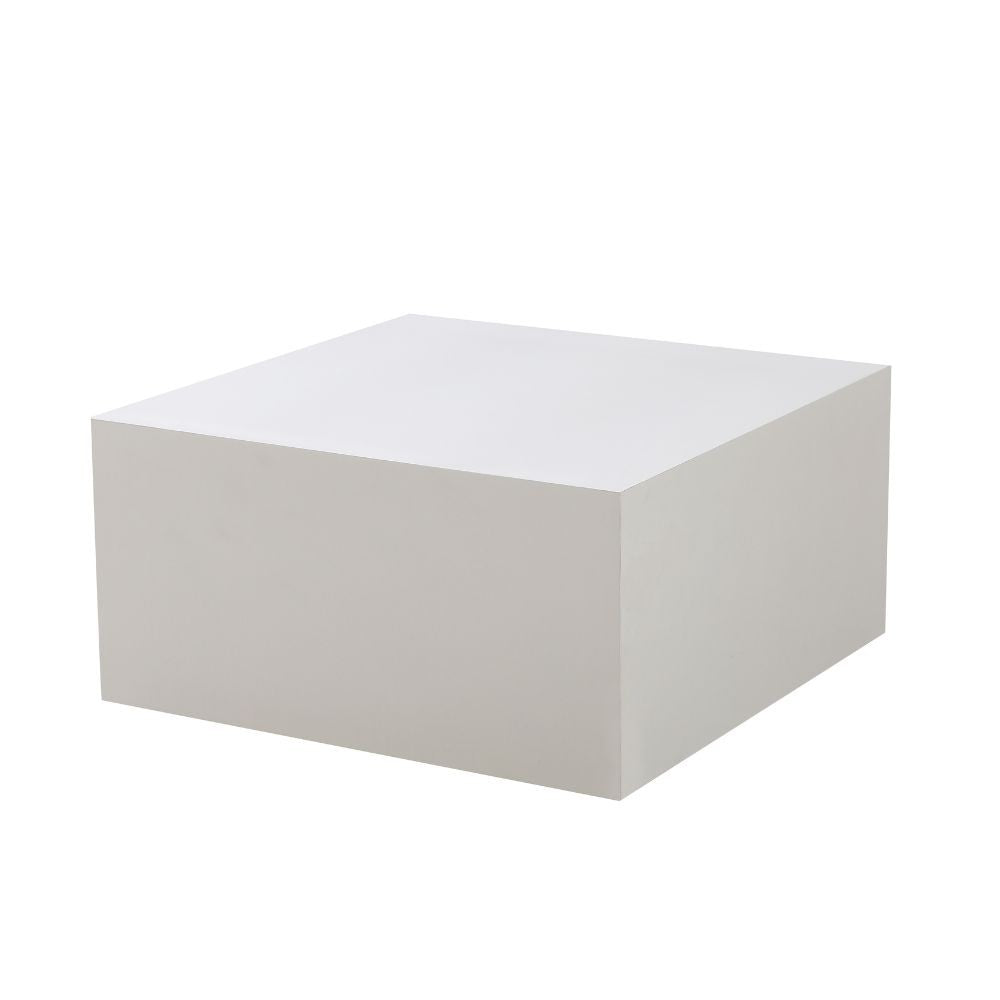 Tavolino da salotto bianco quadrato Lola 80x80x40H