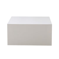 Tavolino da salotto bianco quadrato Lola 80x80x40H