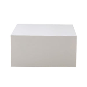 Tavolino da salotto bianco quadrato Lola 80x80x40H