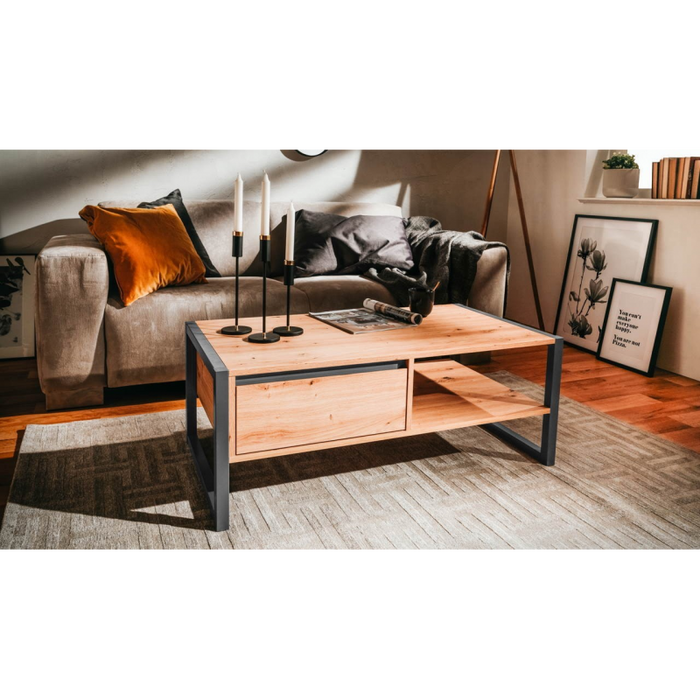 Tavolino da salotto Denver 55 L100xP55XH40 quercia antracite