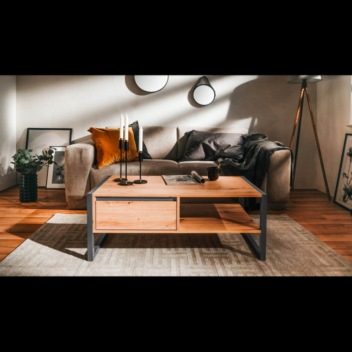 Tavolino da salotto Denver 55 L100xP55XH40 quercia antracite