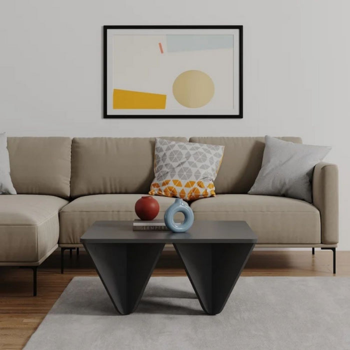 Tavolino da salotto Diamond quadrato antracite