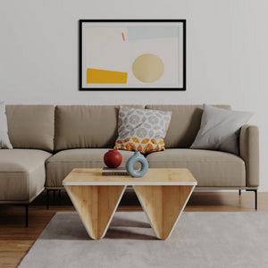 Tavolino da salotto Diamond quadrato rovere