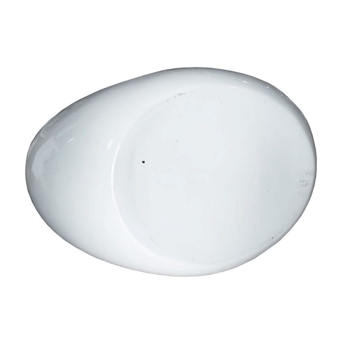 Tavolino da salotto con piano in vetro ovale e struttura nero lucido 115x65x40 Miranda