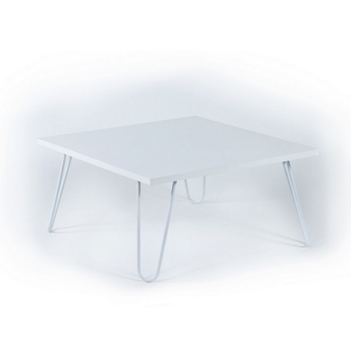 Tavolino da salotto rettangolare bianco Illia 60x60 MT190403