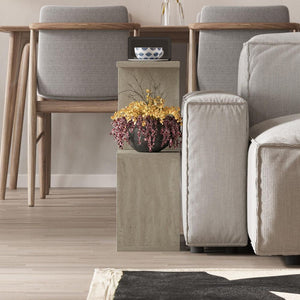 Tavolino da salotto travertino beige Homemania 60x19,5x60H – Design moderno e versatilità