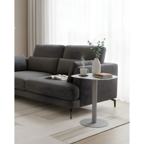 Tavolino design SKANDY in metallo stile scandinavo
