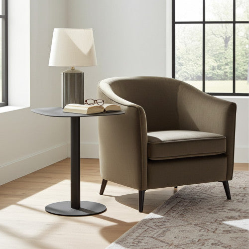 Tavolino design SKANDY in metallo stile scandinavo