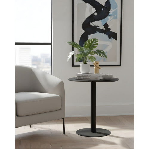 Tavolino design SKANDY in metallo stile scandinavo