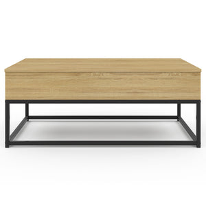 IDMarket - Tavolino DETROIT con piano sollevabile, design industriale