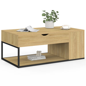 IDMarket - Tavolino DETROIT con scatola dal design industriale