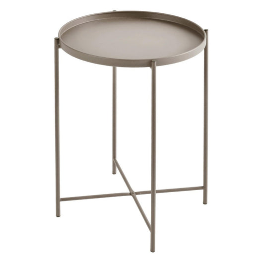 Tavolino Frosty Grigio ø37xh50 Cm Metallo