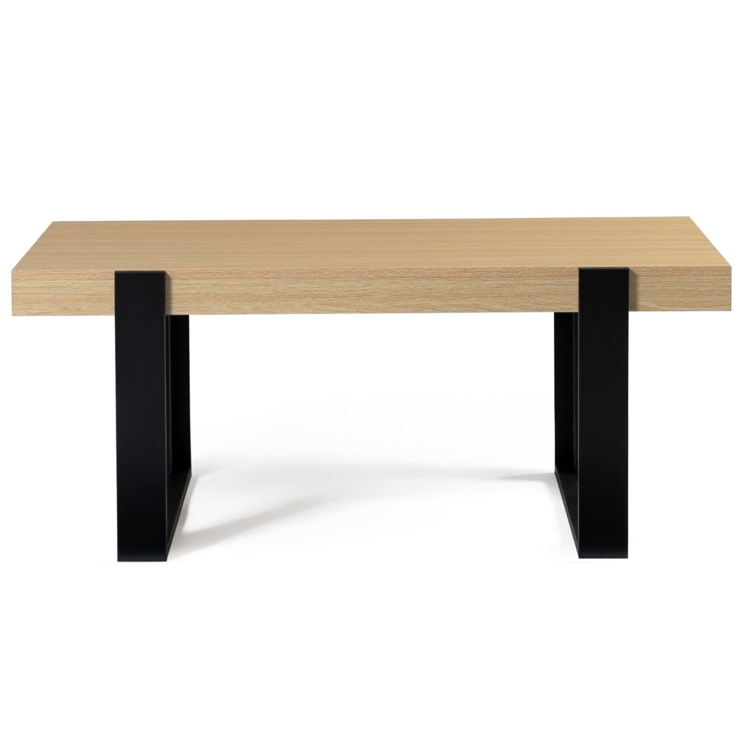 IDMarket - Tavolino in legno e nero PHOENIX