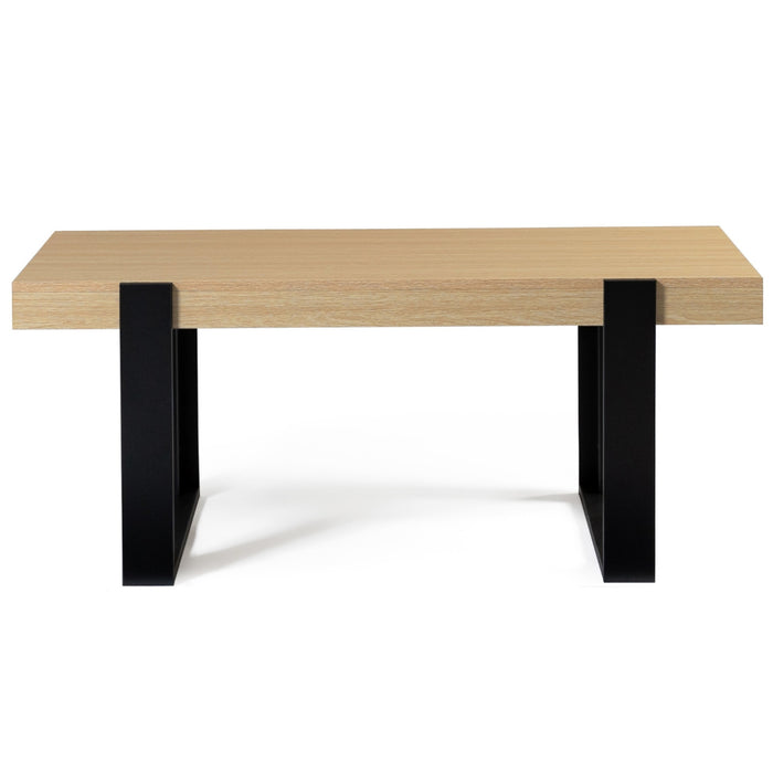 IDMarket - Tavolino in legno e nero PHOENIX