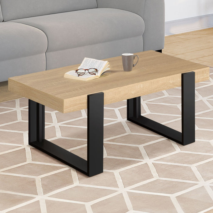 IDMarket - Tavolino in legno e nero PHOENIX