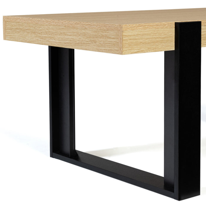 IDMarket - Tavolino in legno e nero PHOENIX