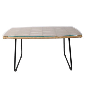 LÚZETE - TAVOLINO IN RATTAN 90 CM VOLCANO