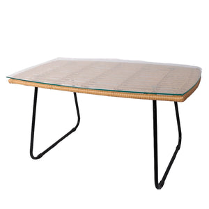 LÚZETE - TAVOLINO IN RATTAN 90 CM VOLCANO