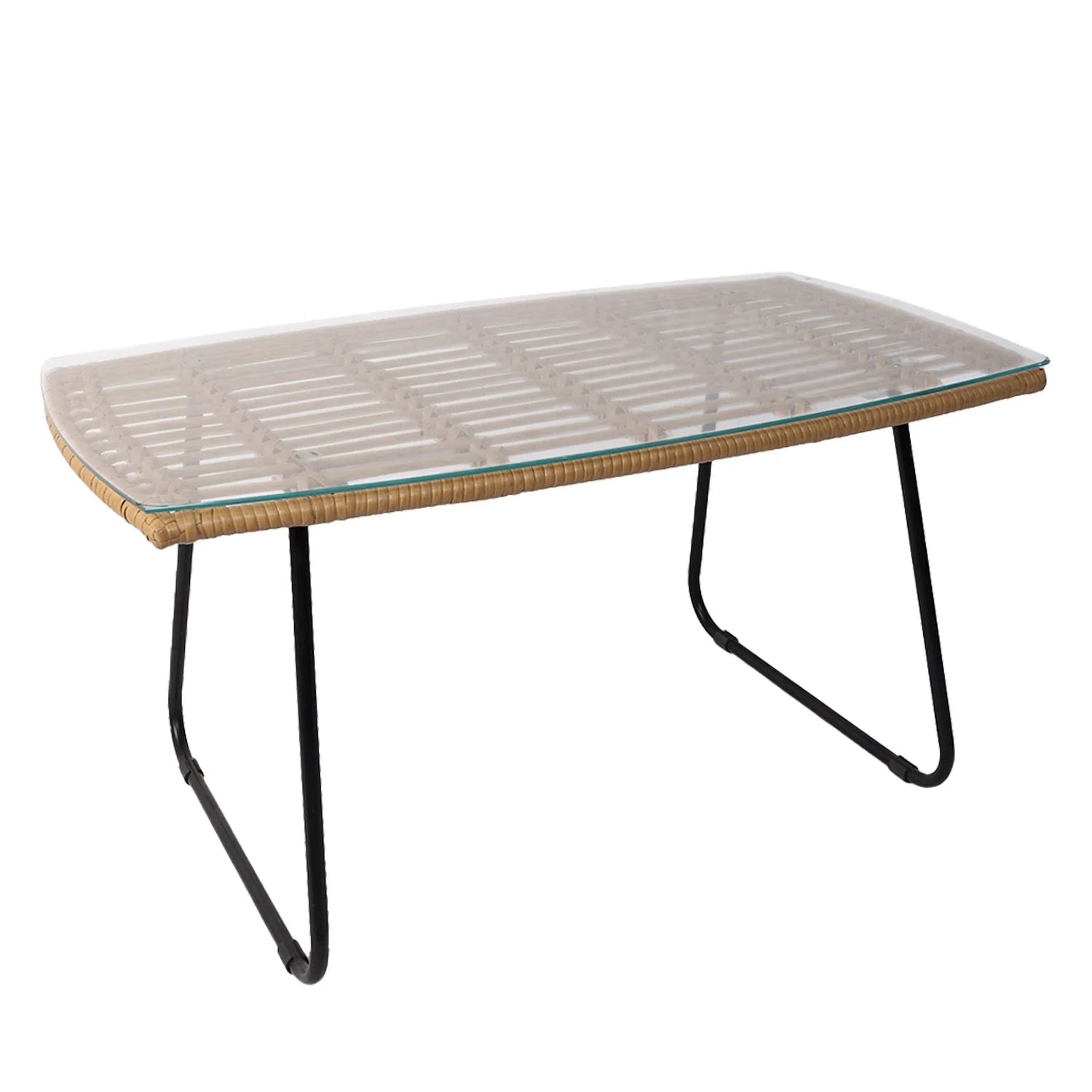 LÚZETE - TAVOLINO IN RATTAN 90 CM VOLCANO