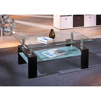 Tavolino Inter Link dim.100x60x45h mdf laccato nero