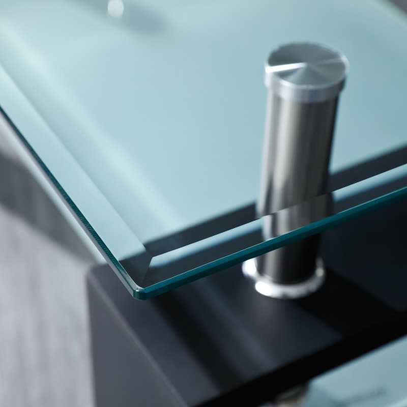 Tavolino Inter Link dim.100x60x45h mdf laccato nero