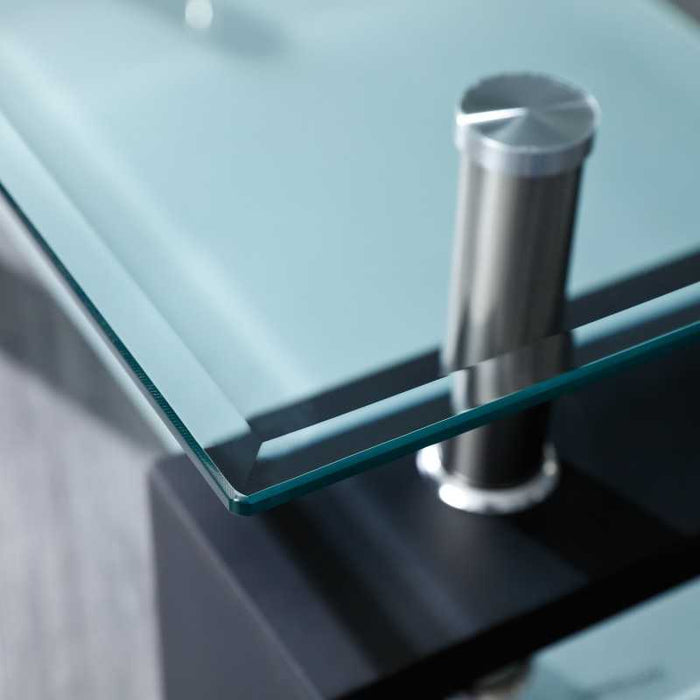 Tavolino Inter Link dim.100x60x45h mdf laccato nero