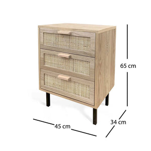 LÚZETE - TAVOLINO LEIF A 3 CASSETTI