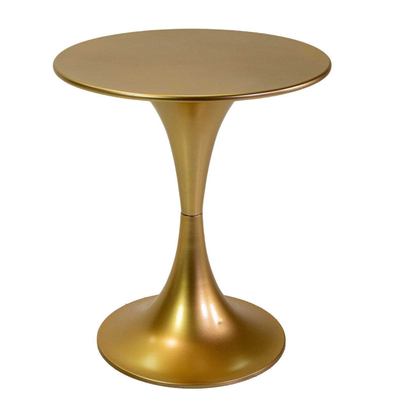 Tavolino metallo oro cm ø60h70