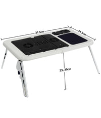 Tavolino Pc Supporto Pieghevole Notebook Computer Tavolo Base Con Ventole         