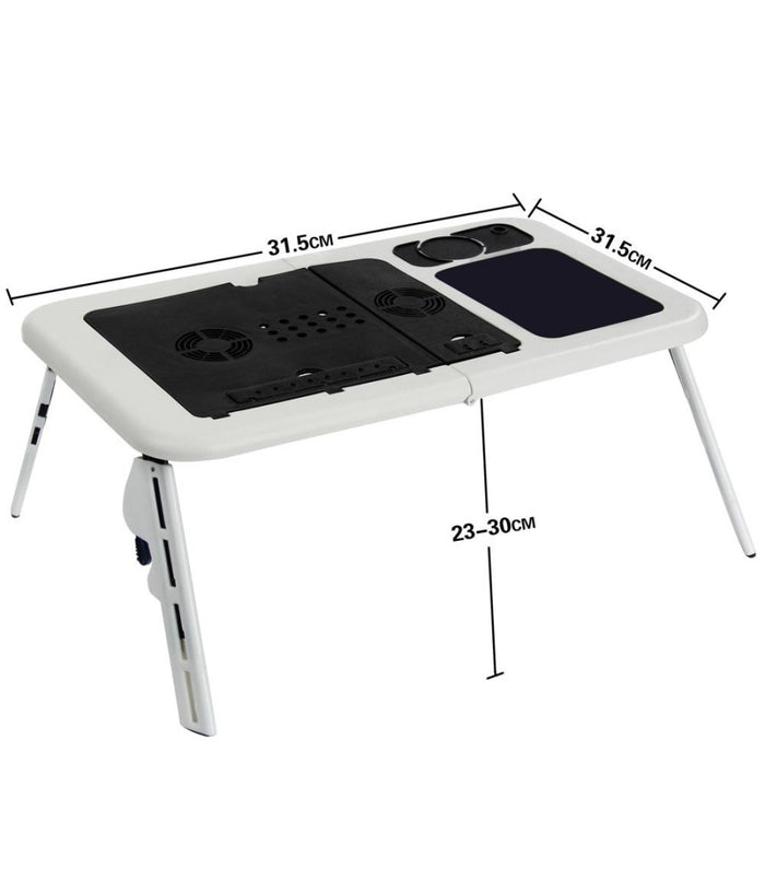 Tavolino Pc Supporto Pieghevole Notebook Computer Tavolo Base Con Ventole         