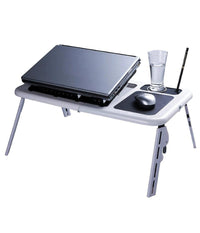 Tavolino Pc Supporto Pieghevole Notebook Computer Tavolo Base Con Ventole         