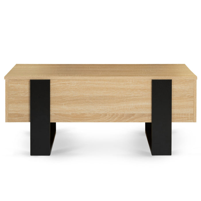 IDMarket - Tavolino PHOENIX in legno e nero