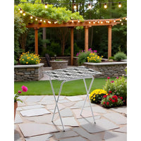 Tavolino pieghevole con vassoio estraibile, ADA