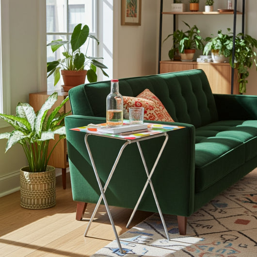 Tavolino pieghevole con vassoio estraibile, ADA