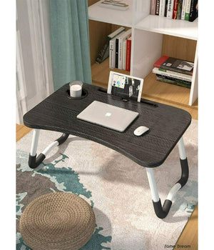 Tavolino Pieghevole Vassoio Scrivania 60x40x28 Cm Tavolo Per Computer Portatile         