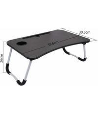 Tavolino Pieghevole Vassoio Scrivania 60x40x28 Cm Tavolo Per Computer Portatile         