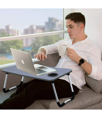 Tavolino Pieghevole Vassoio Scrivania 60x40x28 Cm Tavolo Per Computer Portatile         