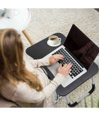 Tavolino Pieghevole Vassoio Scrivania 60x40x28 Cm Tavolo Per Computer Portatile         