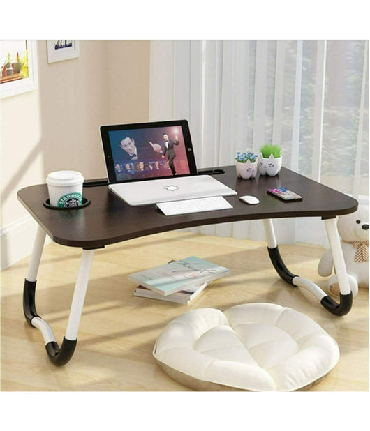 Tavolino Pieghevole Vassoio Scrivania 60x40x28 Cm Tavolo Per Computer Portatile         