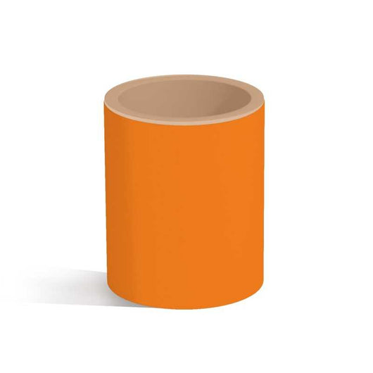 Tavolino Relax Cromia in Polimero Monacis - Vetro Ø40 Cm - 50 H