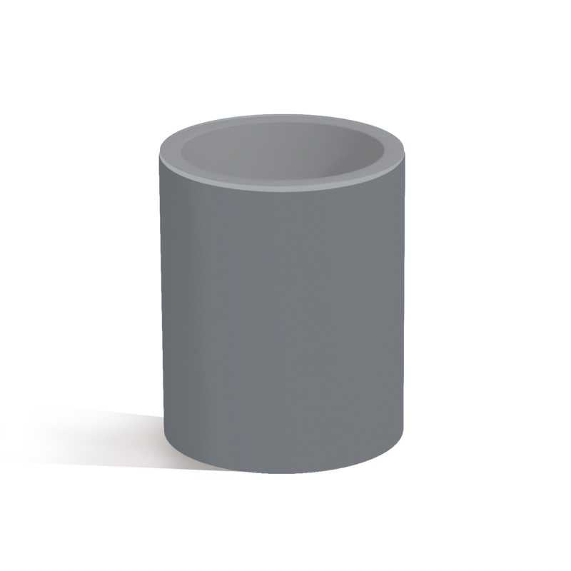 Tavolino Relax Cromia in Polimero Monacis - Vetro Ø40 Cm - 50 H